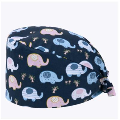 China Unisex Breathable Comfortable Factory Price Scrub Cap Nurses Scrub Cap With Sweat Bands for sale