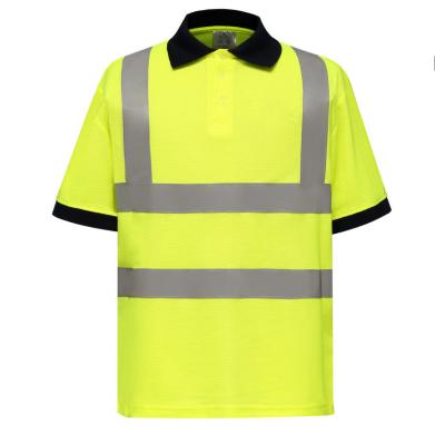 China Anti-pilling Hi Visibility Reflective Safety Shirt With Custom Design for sale