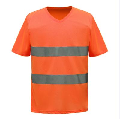 China Anti-pilling Customized Visible Workwear Short Sleeve High Reflective Shirts for sale