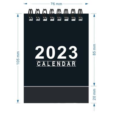 China Table Calendar 2023 Hardcover Coil Paper Coil Calendar Monthy Agenda Organizer 2023 Custom Printing Simple Mini Table Desk Calendar for sale