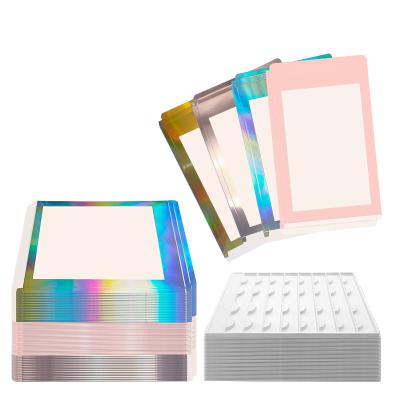 China Other Custom Multicolor PVC Window Eyelash Packaging Boxes Fancy Cosmetic Private Label Brand Boxes With 16 Grid Trays for sale