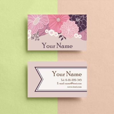 China Greeting Cards / Wedding Business Cards Business Cards Dropshipping INS Brand Thank You Creative Custom Business Card Design Flower Logo Double-sided Printing Custom Greeting Cards visiting professional for sale