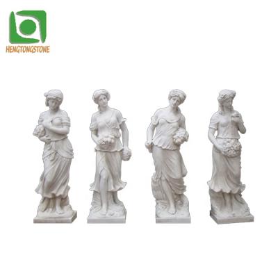 China Modern Hot Selling Goddess White Marble Four Seasons Statue In Stock for sale