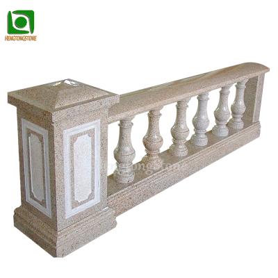 China Modern Cheap Outdoor Granite Railings Stone Pillars For Outdoor Balcony Stone Stair Railings for sale