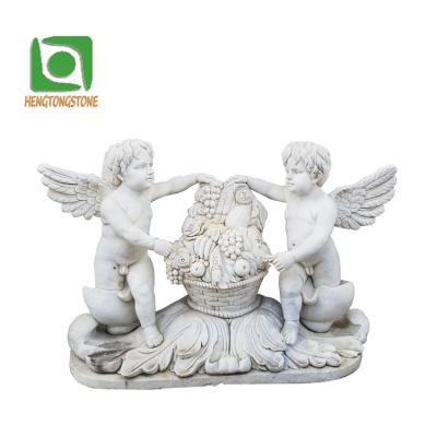 China EUROPEAN Price Cheap Stone Carving Stone Angel Baby Statue Angel Figure Statue Western Style for sale