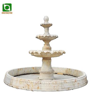 China Large Modern Outdoor Water Fountain Garden Marble Water Fountain for sale