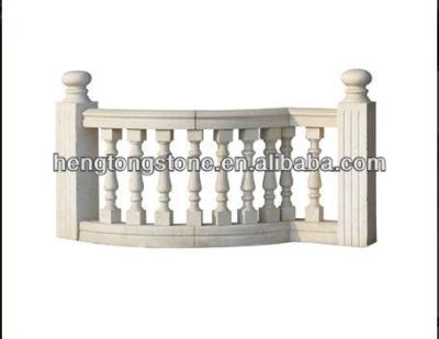 China Exterior White Marble Hand Carving Balcony Railings for sale