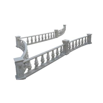 China Modern Outdoor Decorative White Marble Railings Sculpture for sale