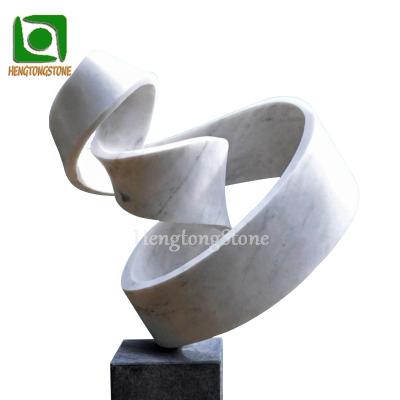 China Abstract Modern Decorative Marble Craft Sculpture for sale