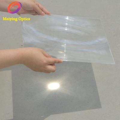 China High Transparency 300x300mm PMMA Spot Optical Material Fresnel Lens , Acrylic Fresnel Lens For Solar Panel for sale