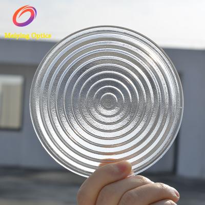 China For Studio Lamp Diameter 120mm Tempered Fresnel Lens, Borosilicate Glass Fresnel Lens For Studio Lamp, LED Stage Light for sale