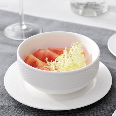 China Hotel PITO China White Soup Bowl Sustainable Tableware Supplier For Restaurant Use for sale