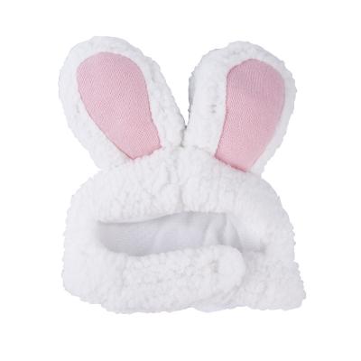 China The Bunny Hat Easter Cat Dog Props Fashion Pet Rabbit Ears Headdress Pet Plush Rabbit Cosplay Costume Supplies for sale