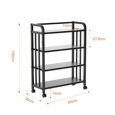 China Hi-ten Multi-Layer Workable Folding Shelves Kitchen Dish Rack Kitchen Toilet/Moving Shelf Storage Rack Alloy Storage/Plastic Family for sale