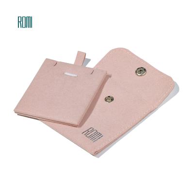 China Custom Microfiber Suede Microfiber Jewelry Pouches Jewelry Pouches With Logo Velvet Pouch For Jewelry for sale