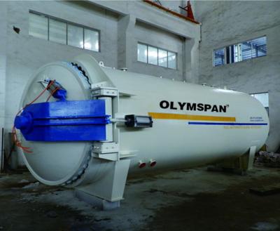 China Composite Autoclave with limit block and safety valve and interlock for sale