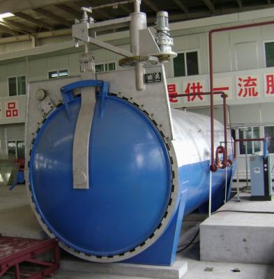 Cina Autoclave industriale di vetro automatica con la porta di apertura di pressione idraulica in vendita