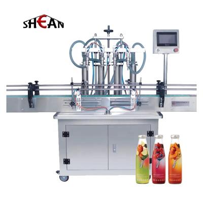 China Food Automatic 4 Heads PET plastic bottle juice drink filling machine beverage fruit juice filling machine for sale