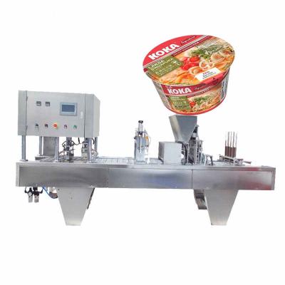 China Medical Barrel instant noodle sealing machine Paper barrel capping machine Snail noodle automatic sealing machine for sale