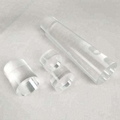 China Cut To Size Clear Acrylic Rods / High Polished Acrylic Cast Rods Tube 25mm diameterx150mm High for sale