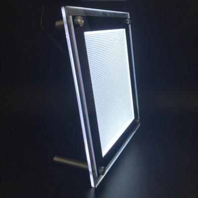 China Bulk gift/home/office LED photo frame sale! Wall Mount Led Hanging Acrylic Photo Frames for sale