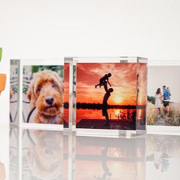 China Lovely mini acrylic gift acrylic photo block/acrylic photo frame for sale