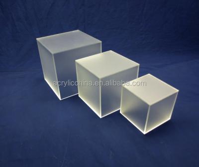 China Elegant Cheap Customized Acrylic Plexiglass Cube Pyramid Box for sale