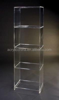 China Online hot sale clear alibaba plastic exhibition store shelf,acrylic floor rack for book for sale