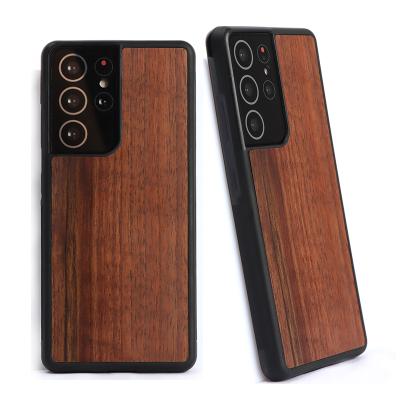 China Unique Style TPU Dustproof UV Print Cell Phone Thin Wooden Cell Phone Case Real For iPhone 21 S21 Samsung Note for sale