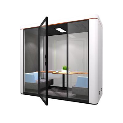 China Adjustable Professional Acoustic Soundproof Office Desk Telephone Booth Soundproof Pods (Size) For Privacy Public Meeting for sale