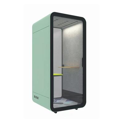 China Contemporary Mobile Silence Booth Private Telephone Call Pod With Ventilation System Office Phone Booth for sale