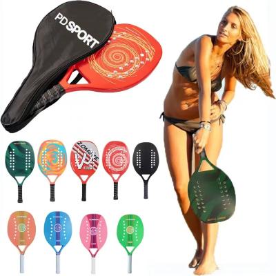 China Carbon Fiber PT SPORT Durable Beach Tennis Paddle Racket Customize Design Beach Tennis racket High Quality Carbon Fiber Beach Tennis Rackets for sale