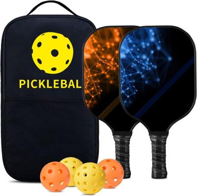 China Durable OEM&ODM 16/15/14mm Carbon Fiber Thermoformed Honeycomb Pickleball Paddles Fiberglass Paddle for sale