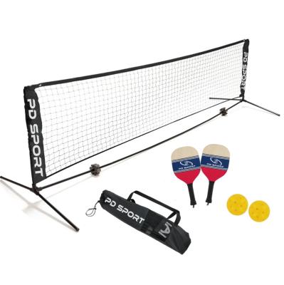 China Professional Tournament Logo Durable Frame Tubes Portable Pickleball Tennis Net For Team Sports for sale