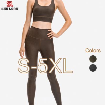 China Hot factory sale women's yoga leggings butt tights women breathable crack! crack! fashion yoga gaiters for sale