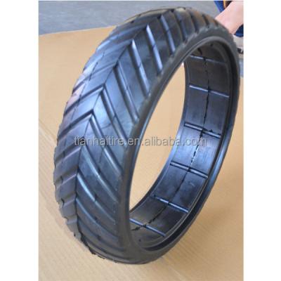 China Factory 16x4 Inch Semi Solid Agricultural Rubber Tire With V Tread For TORO Agriculture Machinery for sale