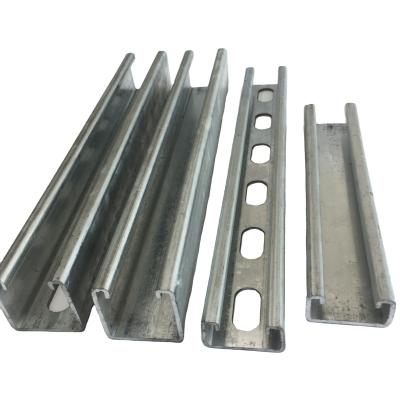 China Carbon Steel Steel Processing Parts Galvanized U C/C Beam Structural Steel Channel Profile Price Steel Purlin for sale