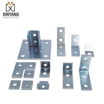 China Metal Frame & fitting pipe support strut channel accessories fitting plate connecting plate for sale