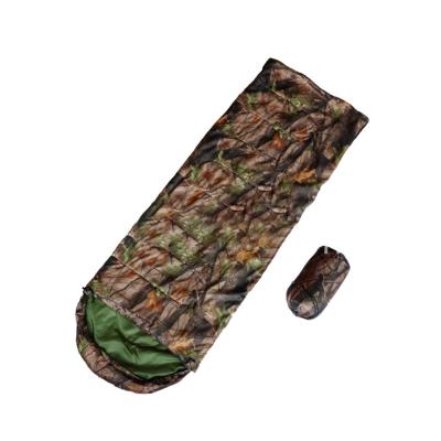 China Warm Portable Traveling Envelope Type Outdoor Winter Camping Increasing Indoor Cold Weather 3kg Camouflage Sleeping Bag For Adult for sale