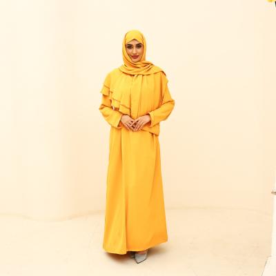 China New Design Polyester Fashion Abaya Islamic Ethnic Clothing Jilbab Kaftan Modest Long Sleeves Women Abaya Muslim Dress for sale