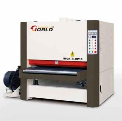 China 1220 mm Width Plywood MDF Particle Board 3 Heads Wide Belt Calibration Sanding Polishing Sander Machine BSGR-R-RP13 for sale