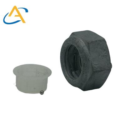 China Heavy industry electric railway high quality carbon steel hot dip galvanized ball locking anti theft hex nut China supply for sale