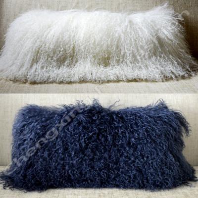 China CX-D-01 Genuine Mongolian Lamb Fur Cushion Covers Anti-Decubitus Rest for sale