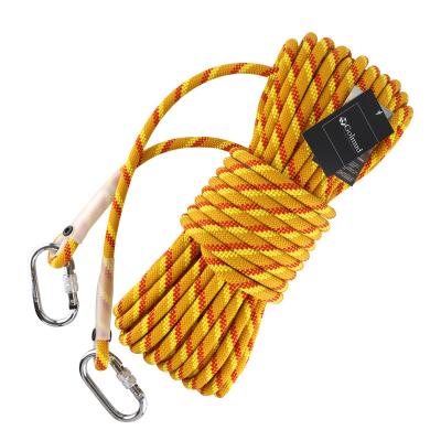 China Rescue 12mm Construction Nylon Safety Line Climbing Rope Rescue Outdoor Safety Rope In Fall Protection for sale