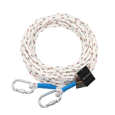 China High Altitude Rescue Operation 12mm Three Strand Polyester Rope For Climbing Or Rescue for sale