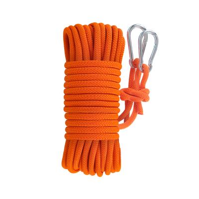 China Outdoor Clothesline Vitality Outdoor Orange Soft Rope 8mm Convenient Installation for sale