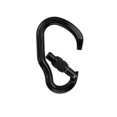 China 25kn Ear Loop 7075 Aerial Aluminum Type Outdoor Climbing Mountaineering Buckle 25kn Aluminum Carabiner for sale