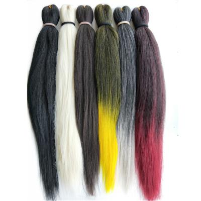 China Hot Sweat Resistant Pre-Stretched B-Easy Braids 100% Premium Yaki Synthetic Fiber Maintaining 22-28