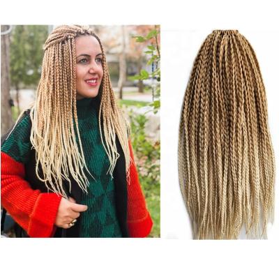 China Yaki Hot Selling 3s Synthetic Box Braids Crochet Hair Extension 14-18