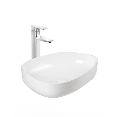 China Modern High quality Countertop Mounted Unique design Bathroom Ceramic Wash Basin art basin for sale